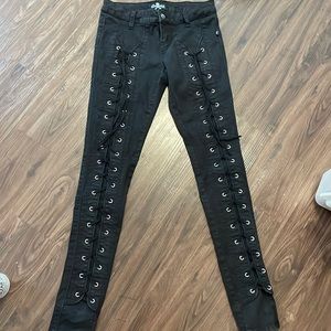 Royal Bones by Daang Lace Up Jeans